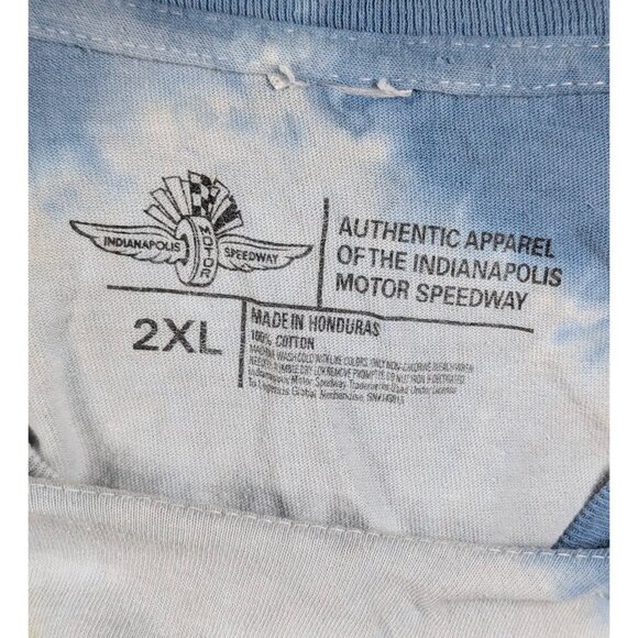 Indy 500 2022 Retro Tie Dye Indy Car Racing Tee T-Shirt Unisex Mens Sz XXL 2XL - Picture 3 of 3